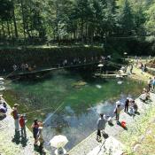 小黒川渓谷 キャンプ場 釣り堀